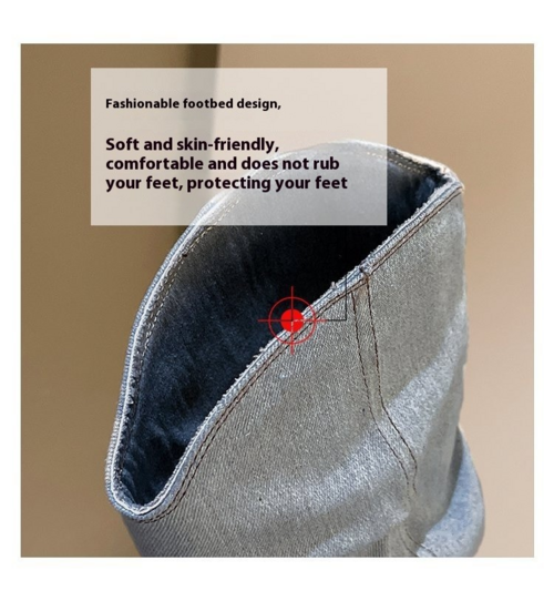 Velvexa™ – High Heel Denim Stretch Boots
